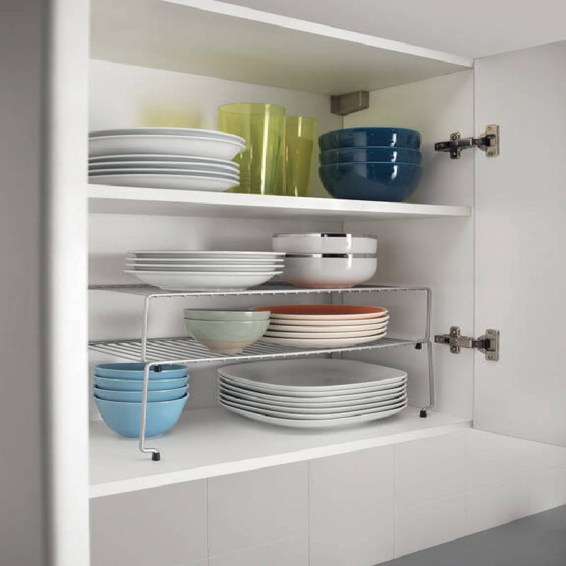 HAKU Set di 2 mensole a muro nero, metallo - Dim. L 85/95 cm x A 17/20 cm x P 17/20 cm, Stile Moderno
