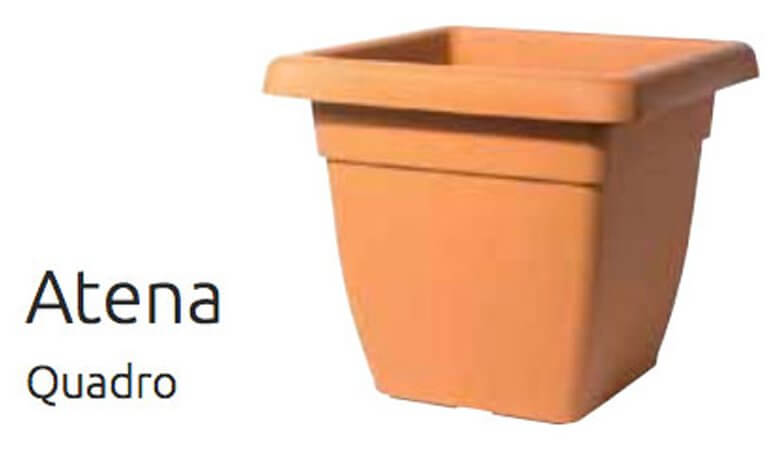 Vaso Quadrato In Plastica Beige Scuro 35x35: Perfetto Per I Tuoi Fiori
