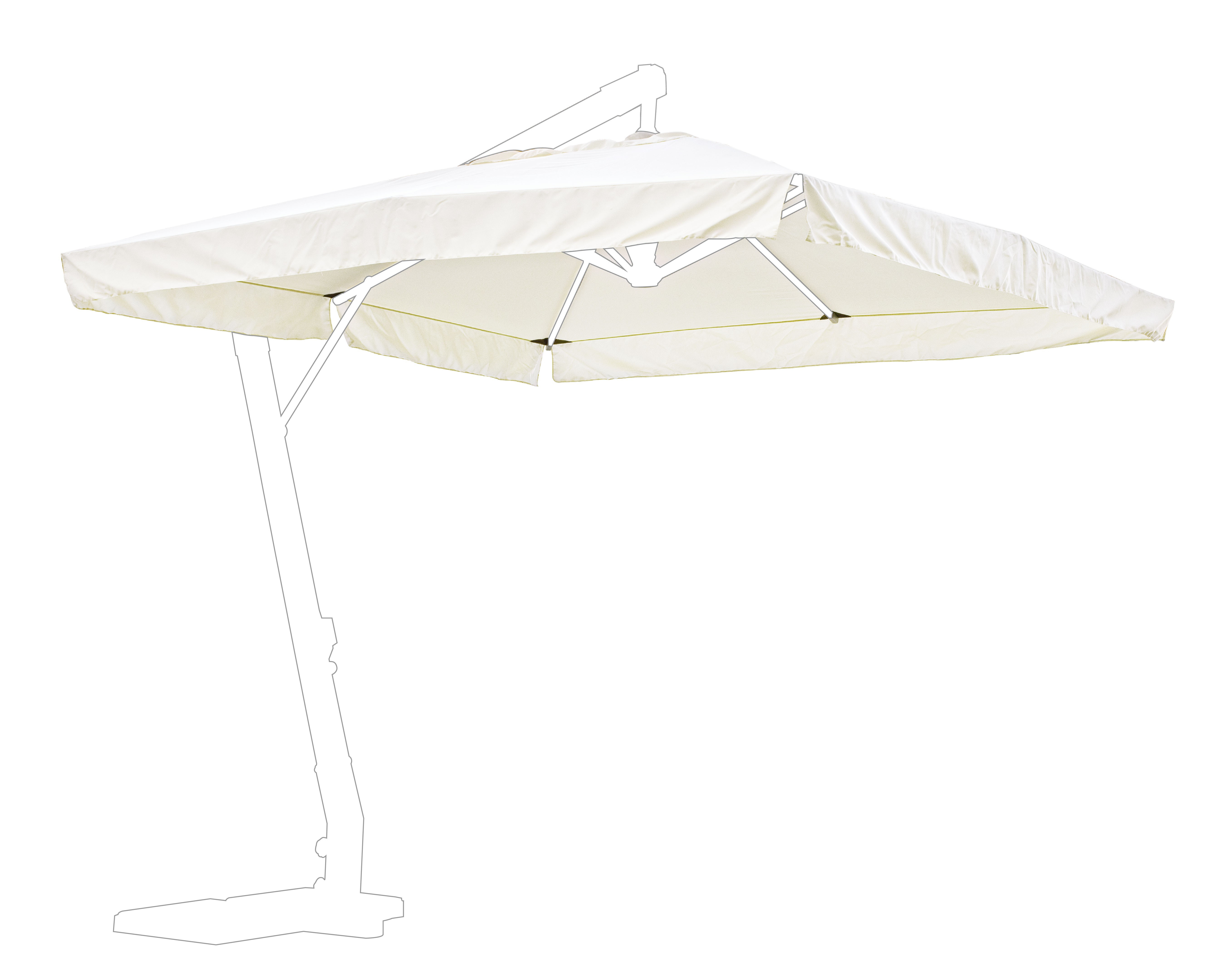 Telo Di Ricambio Per Ombrellone Senso 3x4 - Originale, Impermeabile, Misure 300x400 Cm - Foto 4