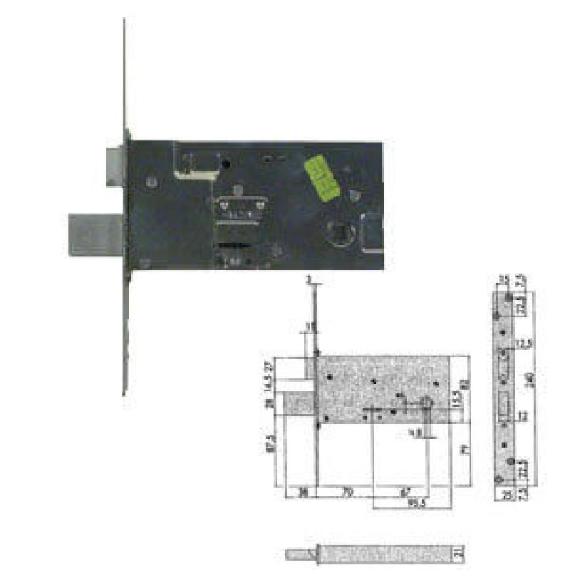 SERRATURA DM P/FASCIA 57313-73
