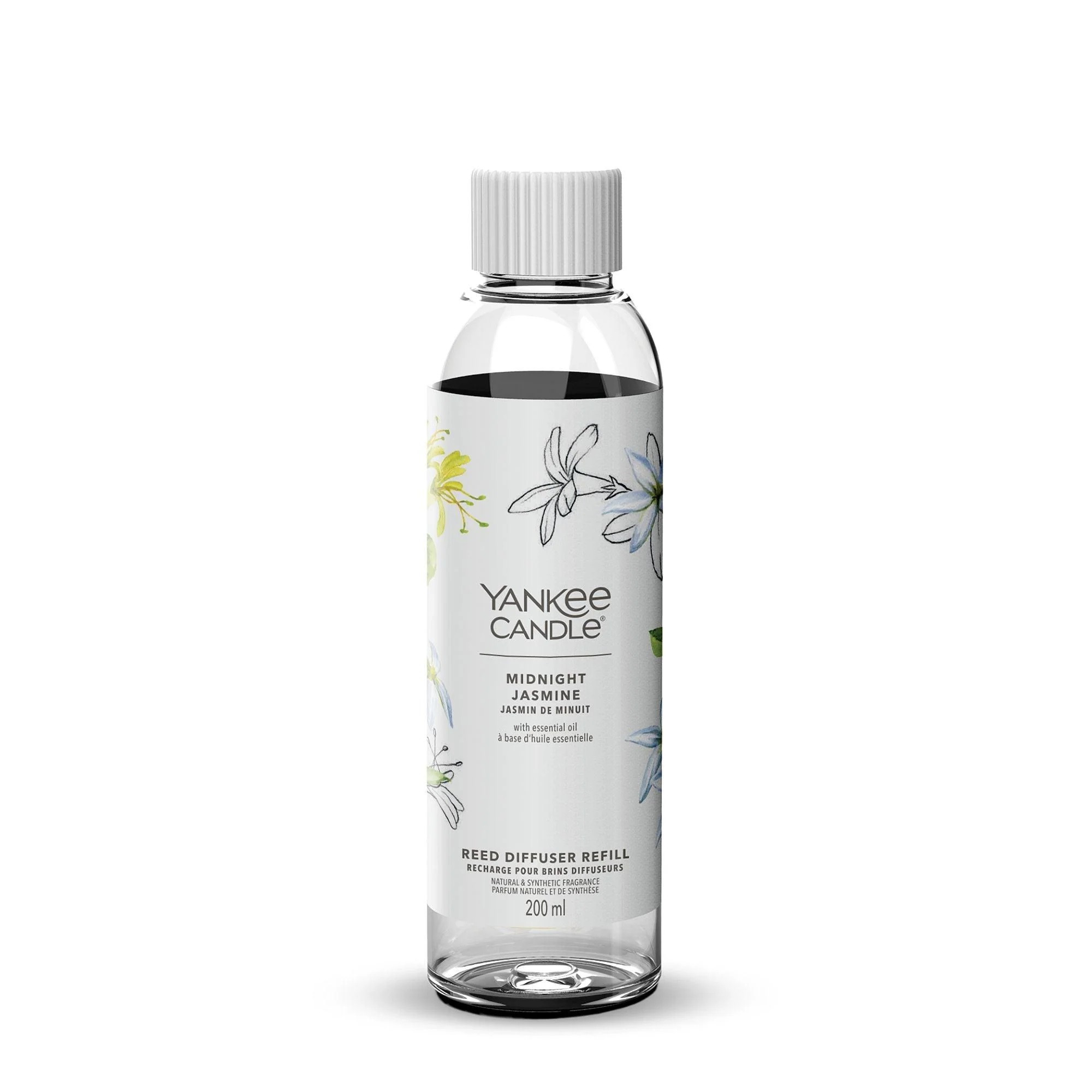 Profumatore Per Ambienti 200ml Al Gelsomino: Diffusore Con 5 Bastoncini, Fragranza Floreale Per Casa E Bagno