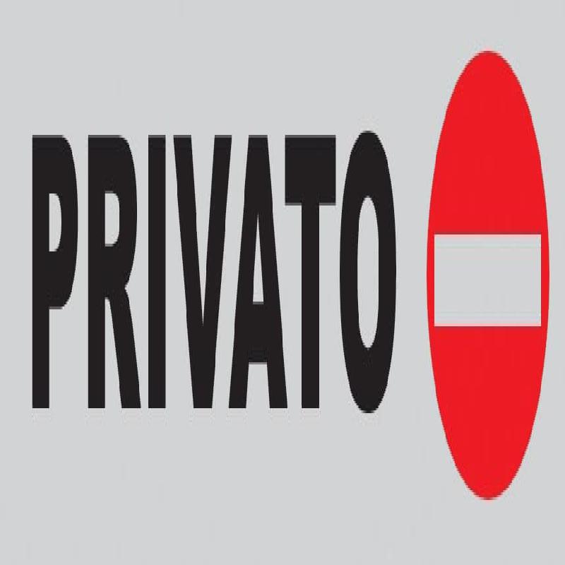 Targa 'Privato' In Alluminio - Adesiva 150x40 Mm, Effetto Acciaio Inox, Per Porte E Cancelli - Foto 11