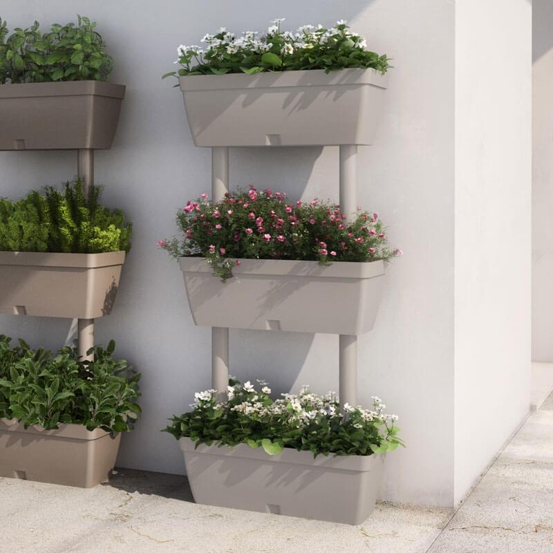 EDA Plastiques Vaso da fiori Marina circolare 40 x 33,7 cm