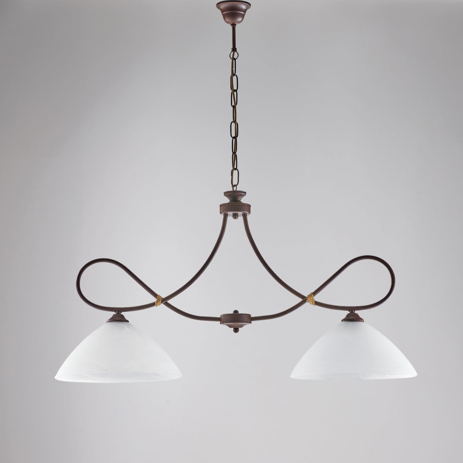 Lampadario da cucina bilanciere classico in ceramica decorata FL-26