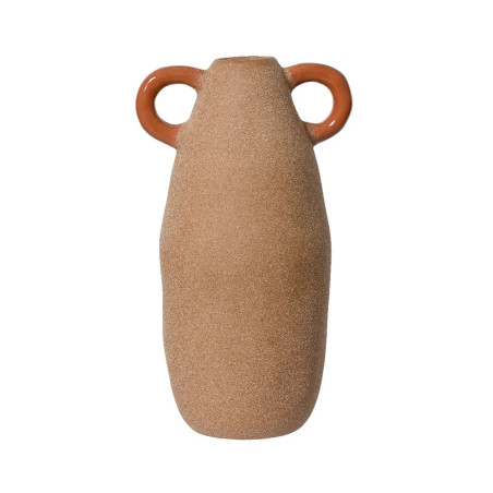 Vasetto con sottovaso vari decori in ceramica Nino Parrucca - Palermo