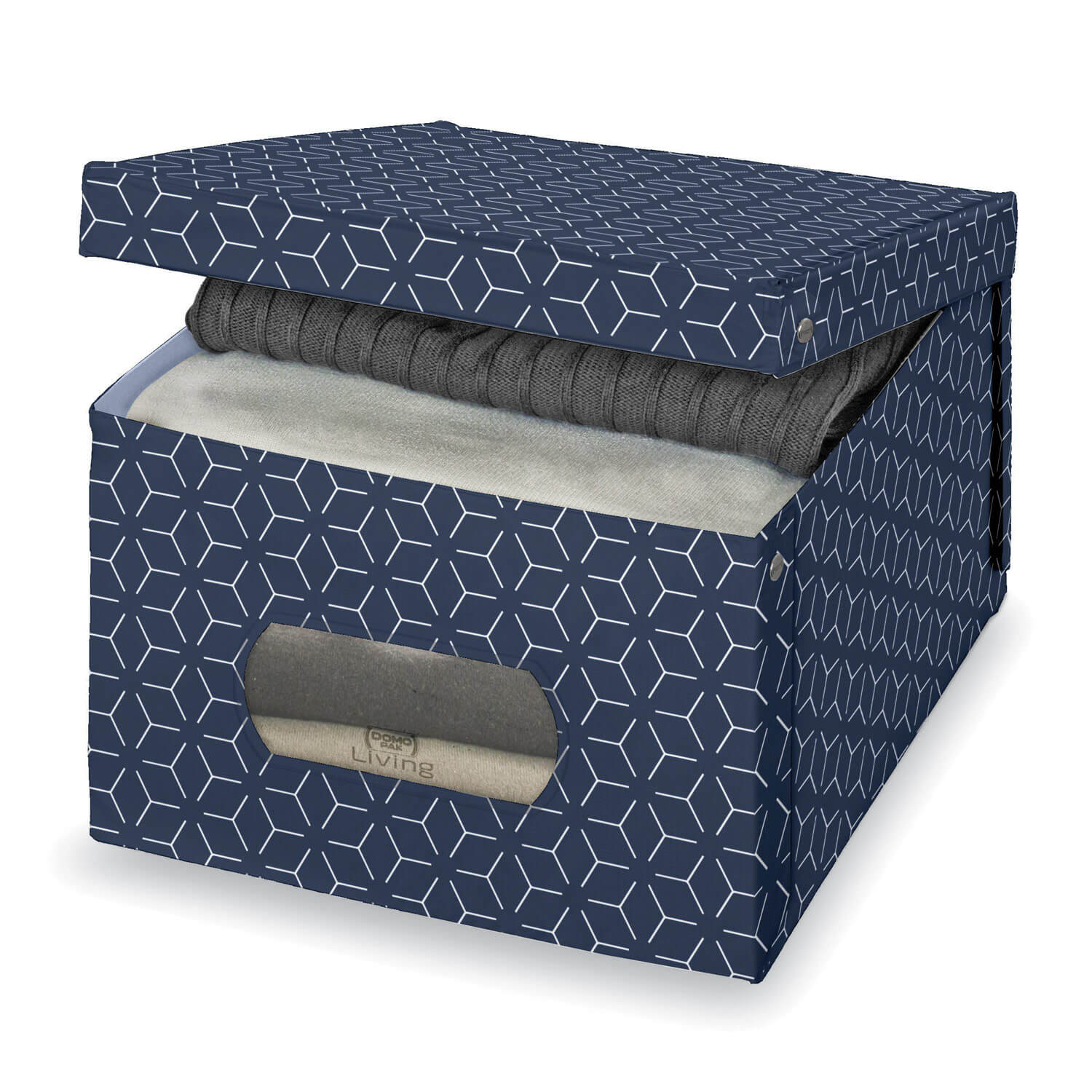 FANCY HOME nyitott doboz 40 x 18 x 10 cm, krémszínű