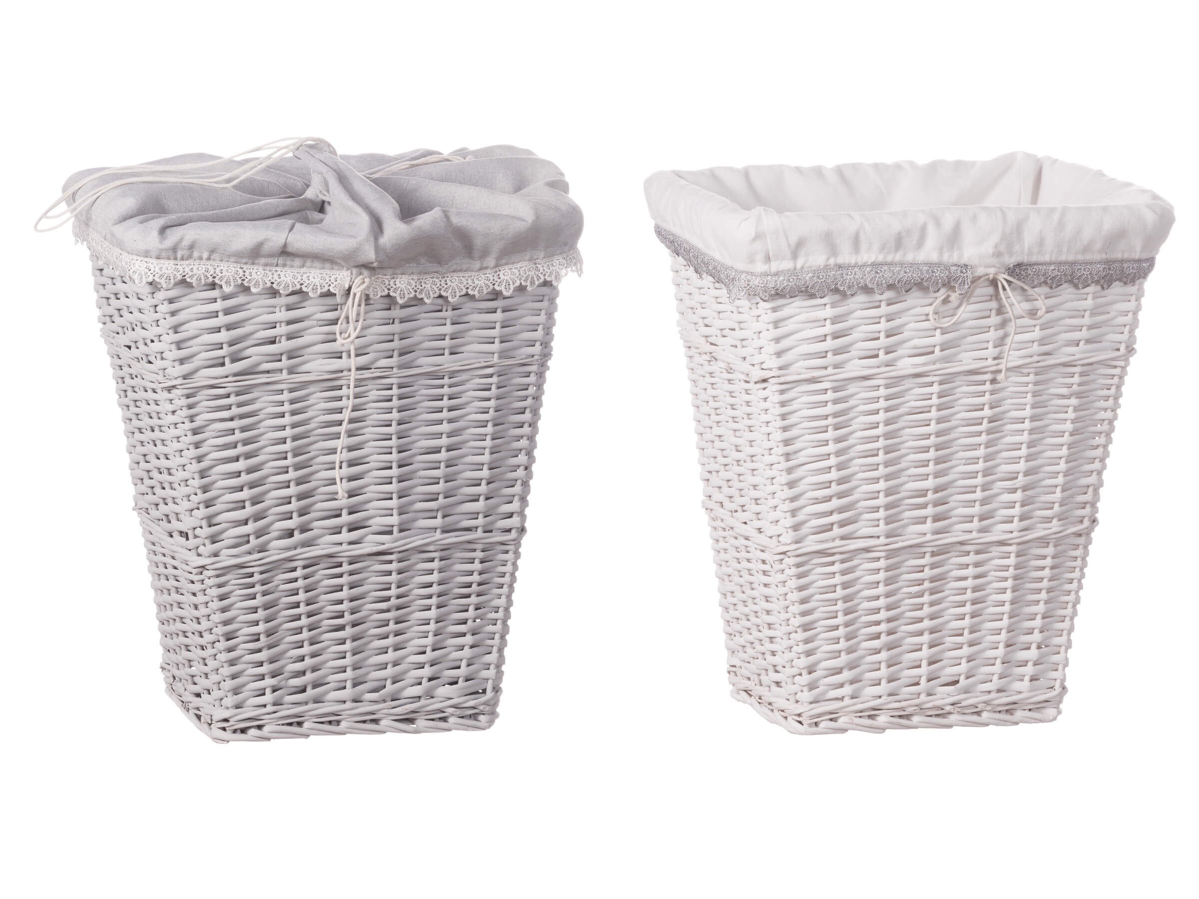 Cesta Portabiancheria 52x32x63 cm in Bambù con Coperchio e Fodera Rimovibile