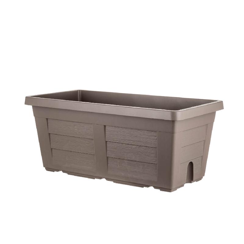 Fioriera MAYNE Fairfield In Resina Legno Espresso – Con Serbatoio D'Acqua – Resistente UV 4 Stagioni