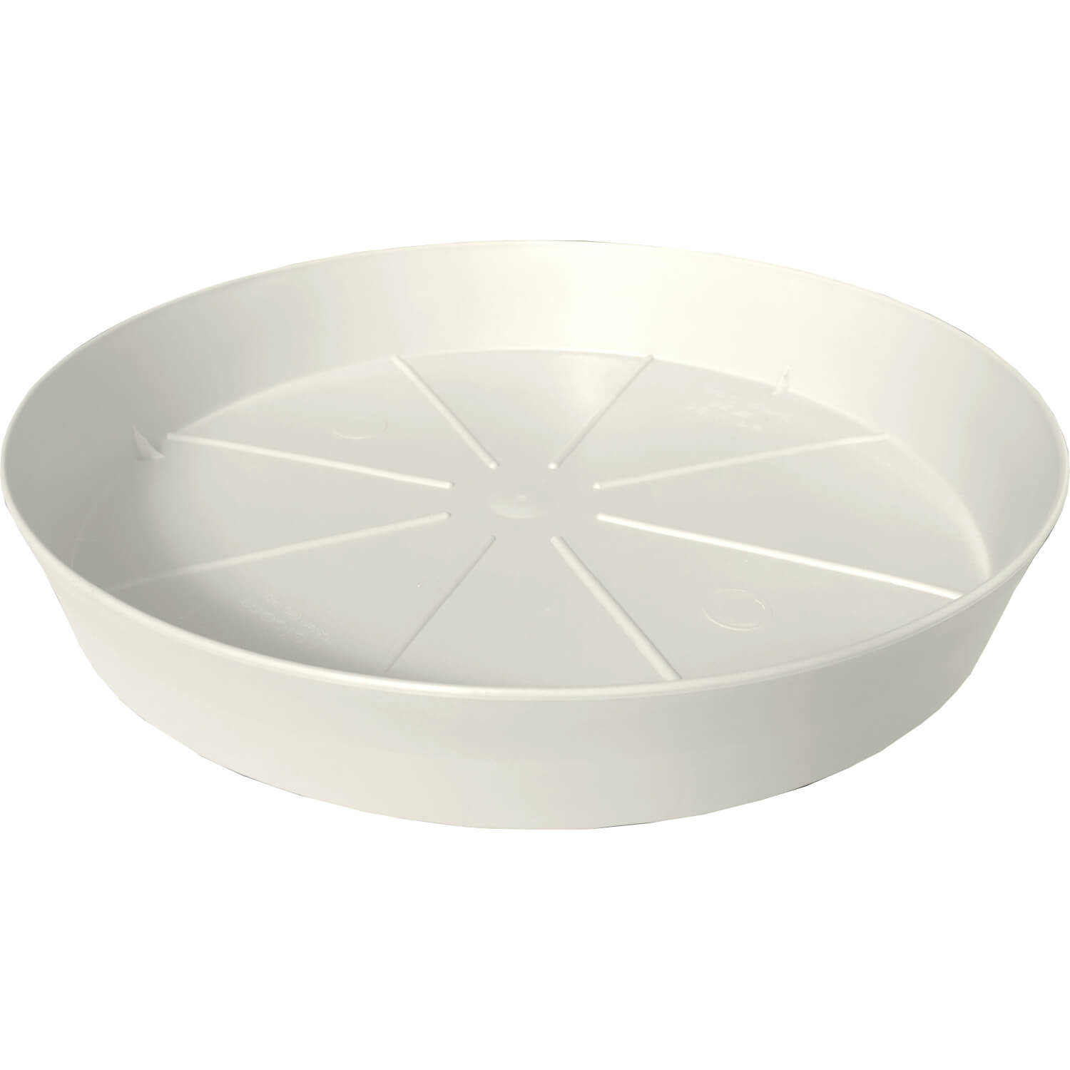 Sottovaso Valencia In Plastica 15 Cm Bianco – Portavaso Resistente UV Per Piante, Con Fori Drenaggio Opzionali
