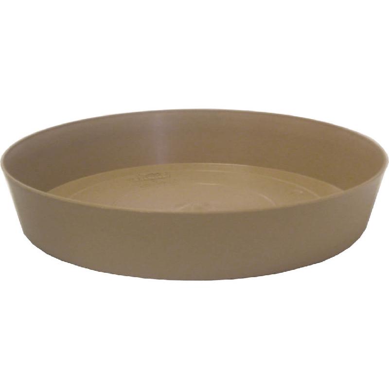 Vaso tondo in resina Mimosa 30 cm. Tortora | Leroy Merlin