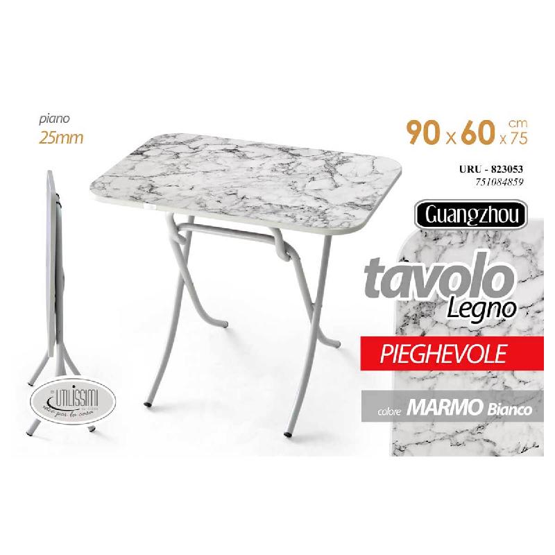 Tavolo Pieghevole 180x75 Cm Bianco/Nero - Portatile E Robusto Per Eventi, Campeggio E Giardino, Supporta 150kg, In Polietilene HDPE E Acciaio