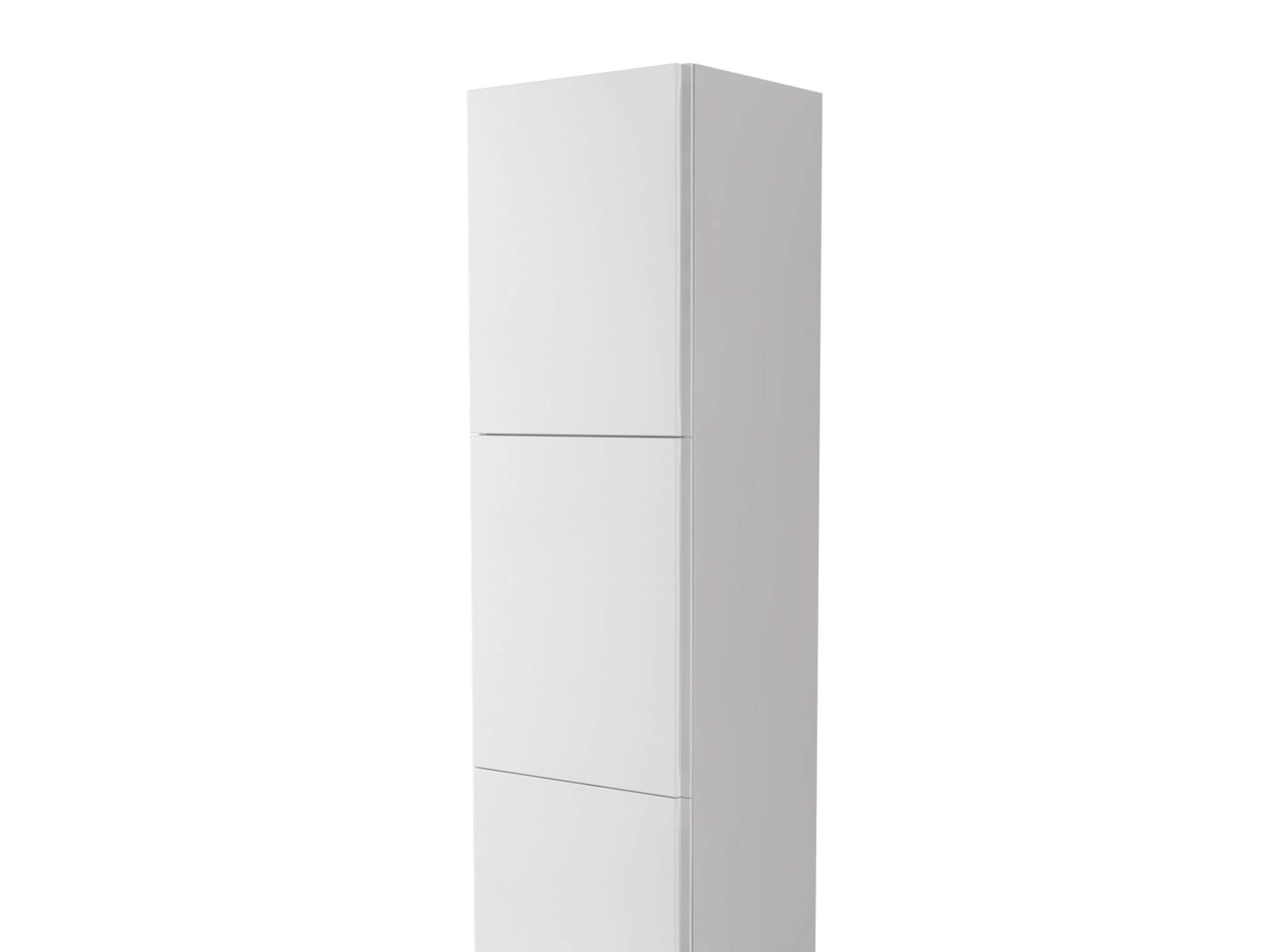 Colonna a terra h 180 cm bianco lucido con maniglie alluminio - Rebus