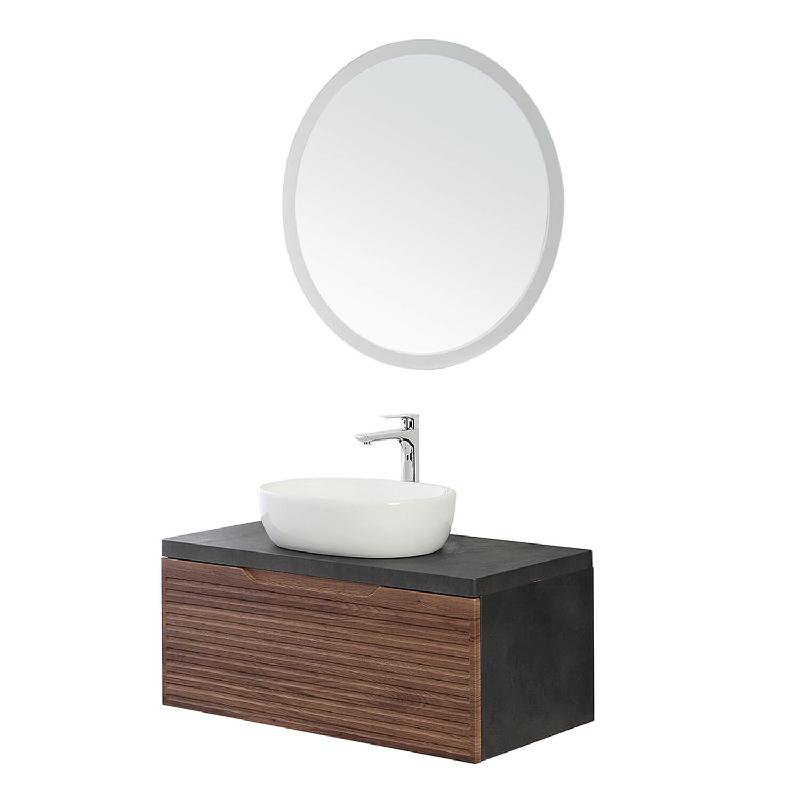 Mobiletto Bagno 60x30x60 Cm In MDF Rovere Chiaro | Con Cassetto, Ante A Ribalta E Ripiano Regolabile | Design Moderno E Funzionale - Foto 6