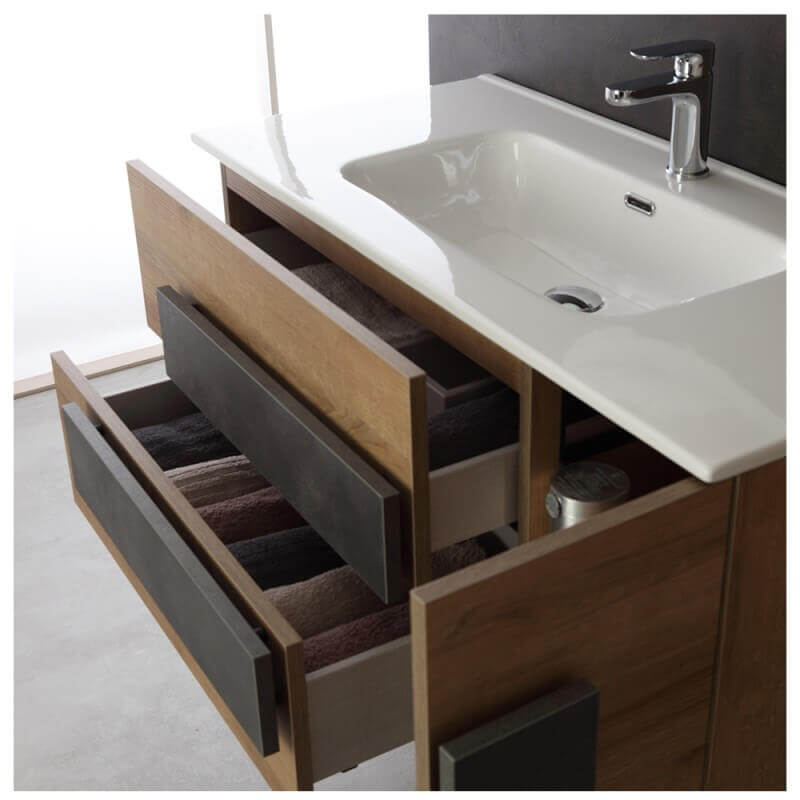 Pattumiera bagno Aramis Blu - Elementi arredo Bagno - Eminza